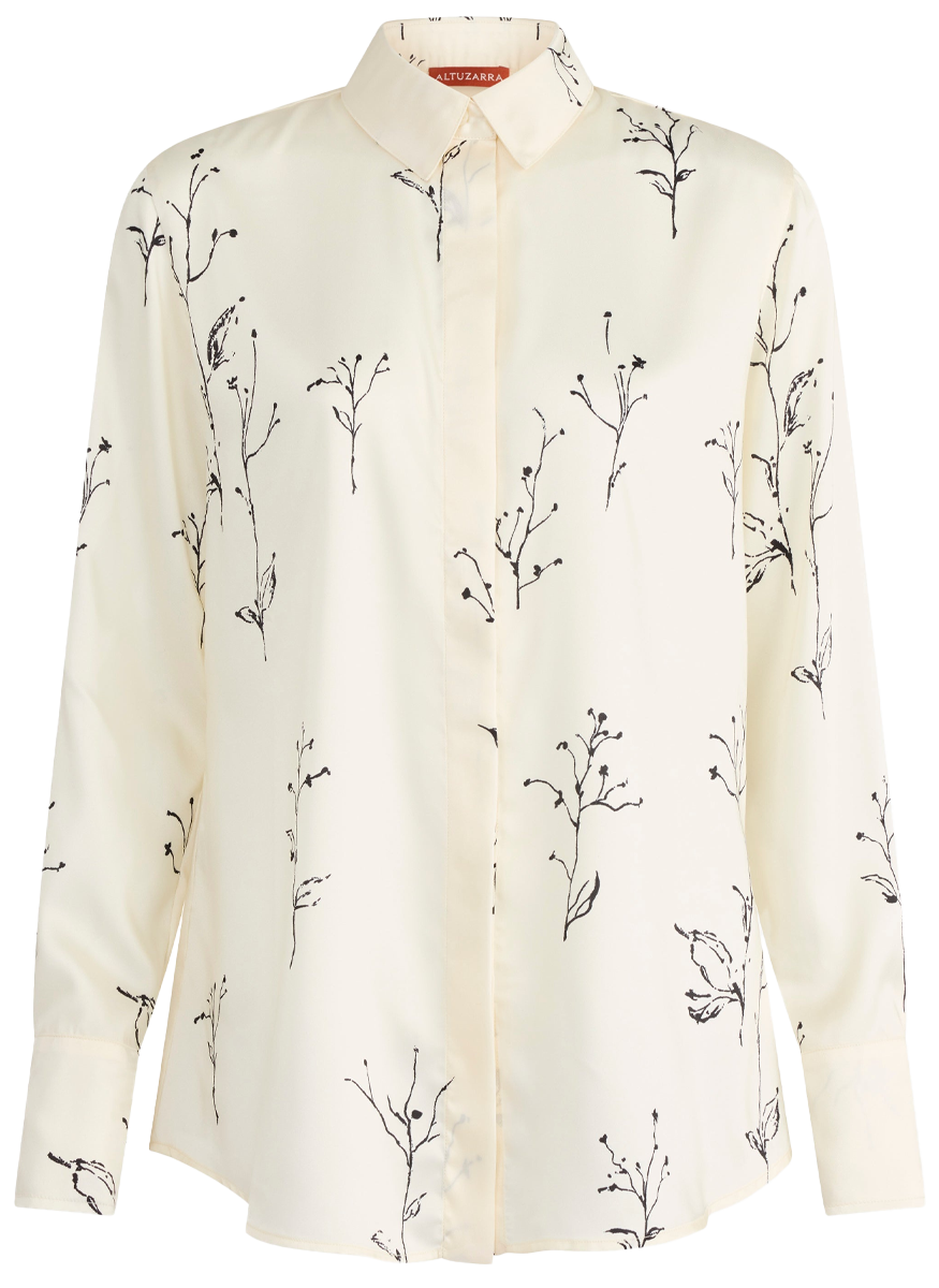 Chika Top in Botanical Twill
