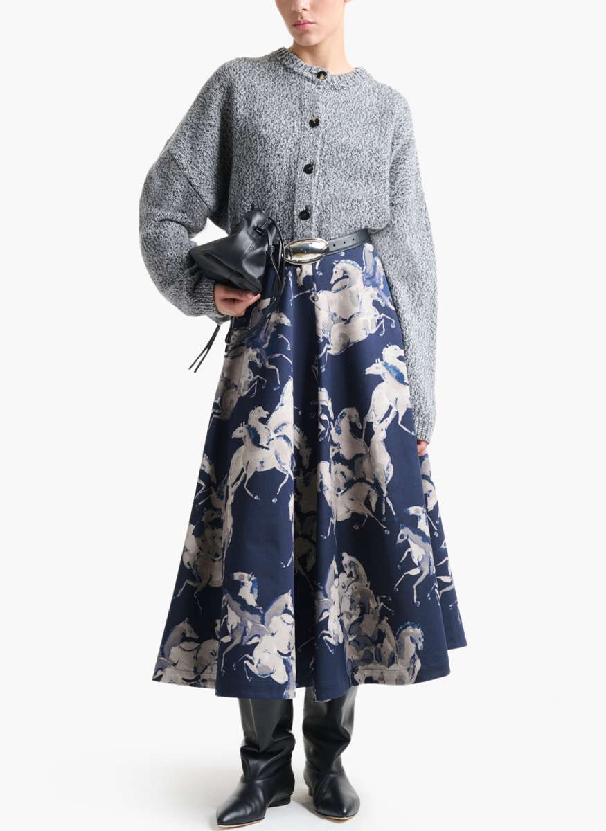 Varda Skirt in Horse Print