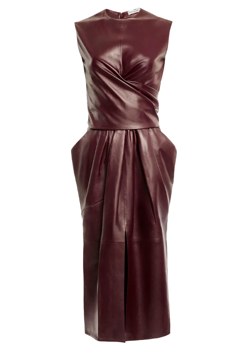 Tippi Dress in Deep Cherry