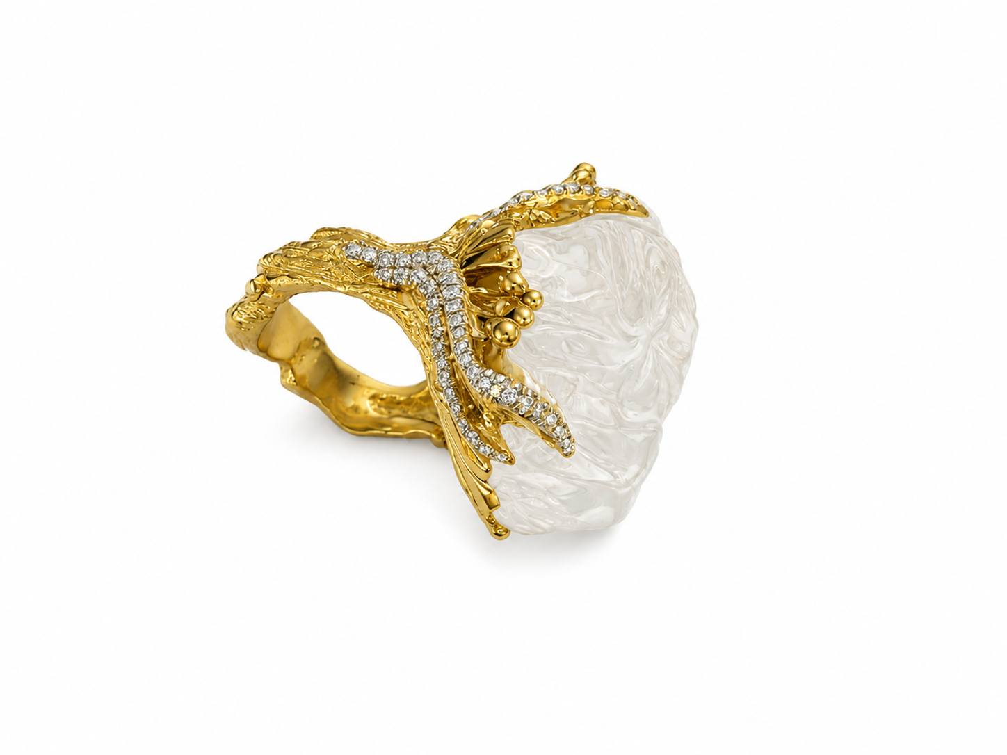 Clear Mexican Fire Opal Ring