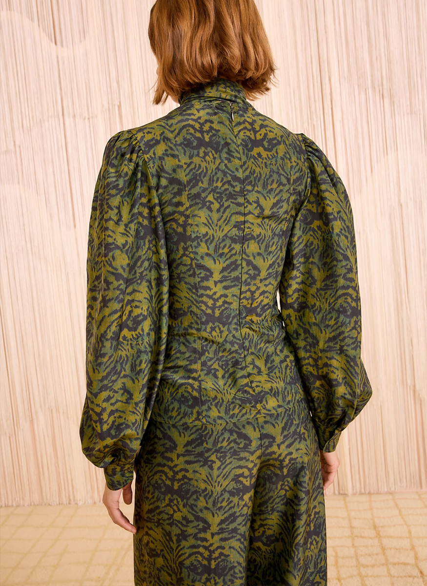 Giorgia Silk Neck Tie Blouse - Ulla Johnson