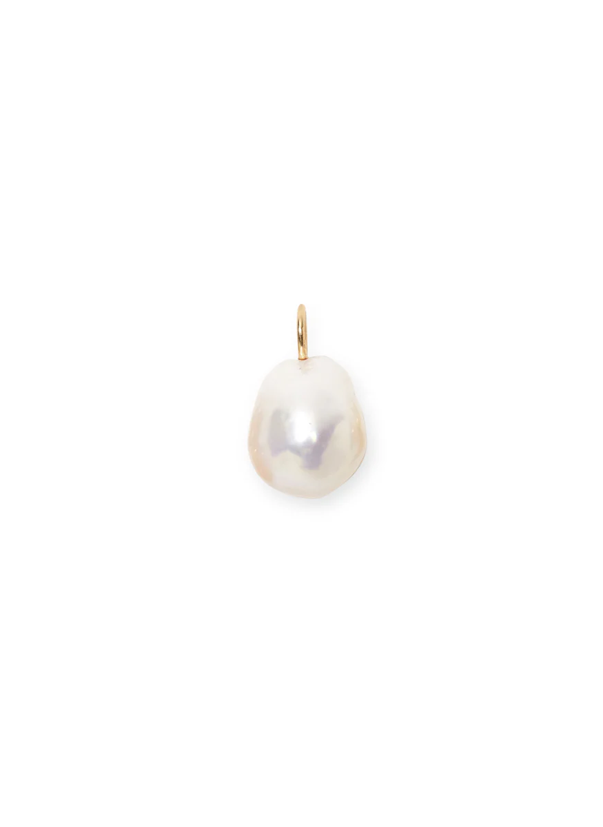 Freshwater Pearl Necklace Charm 14K Gold