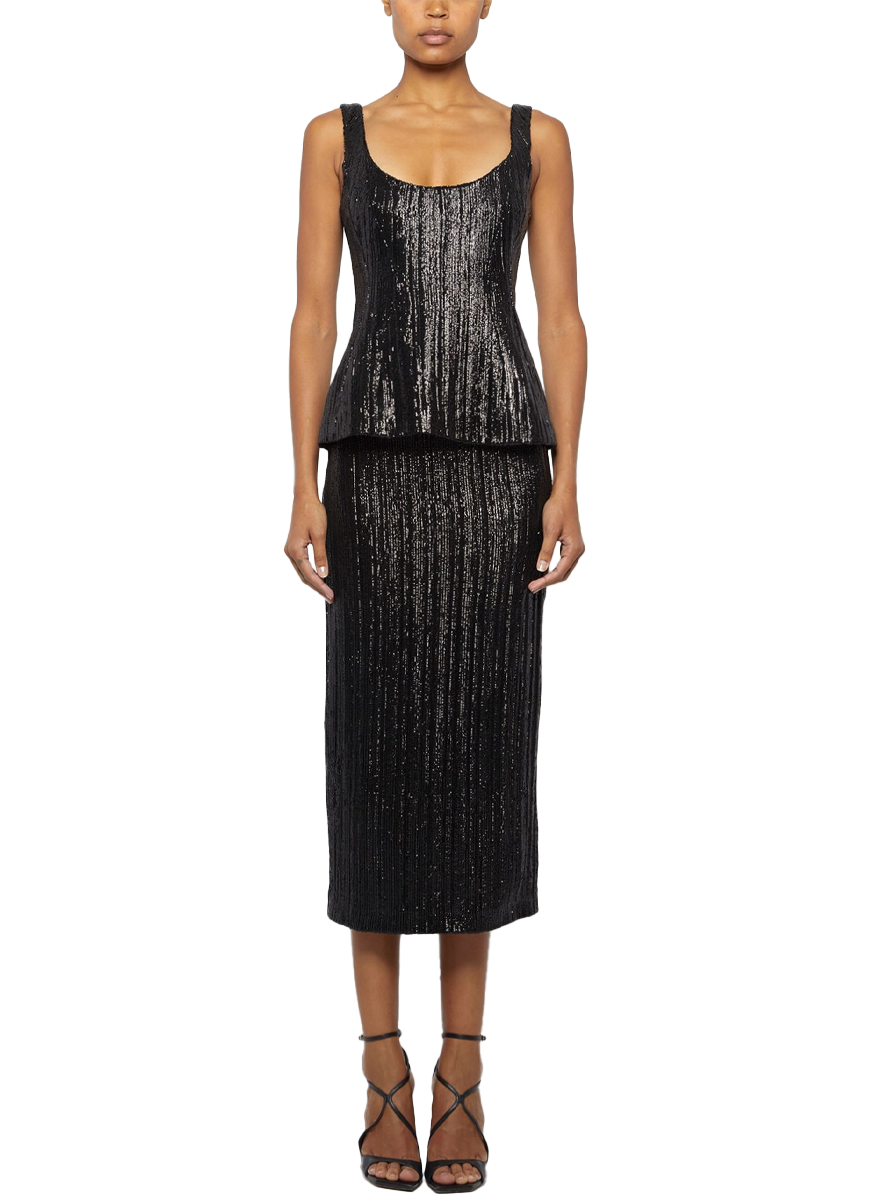 white christmas dresses The Patrizia Pencil Dress in Black main image 1
