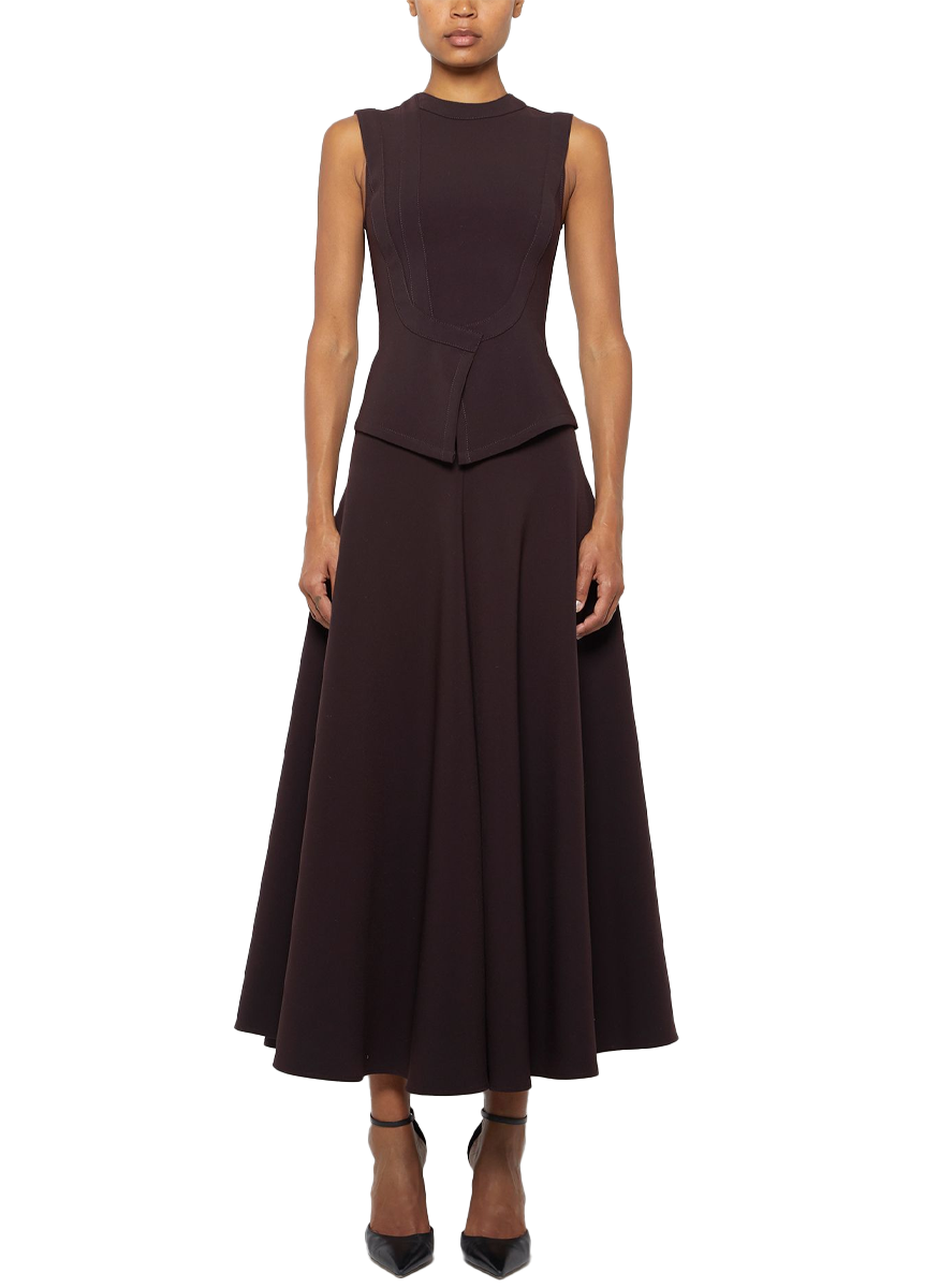 Front Seam Maxi Skirt