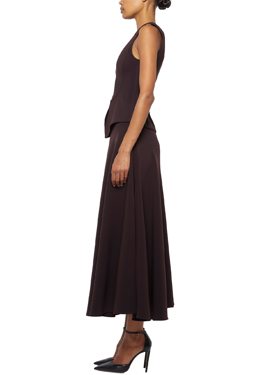 Front Seam Maxi Skirt