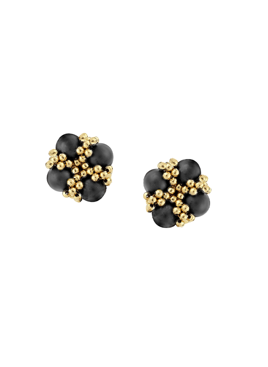 Four Winds Ear Clips Onyx