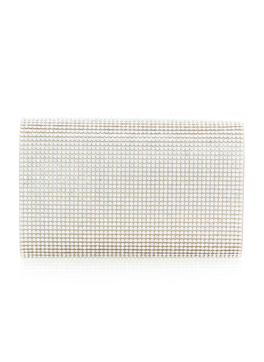 Fizzy Fullbead Clutch in Opal - Judith Leiber Couture