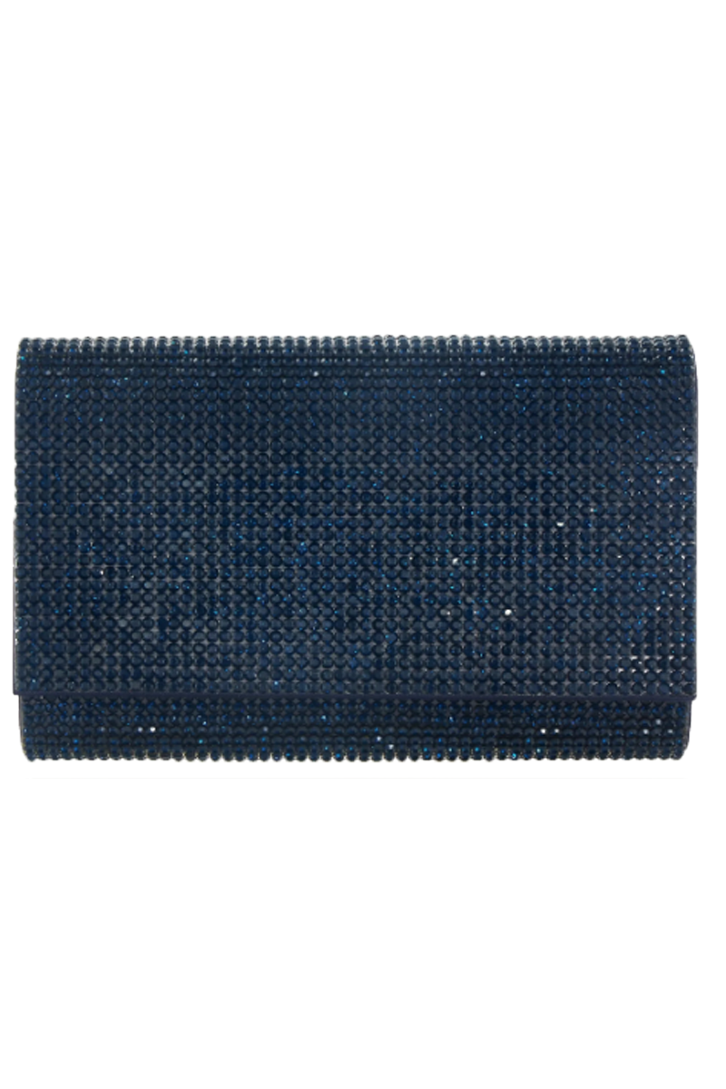 Fizzyx Crystal Clutch in Navy