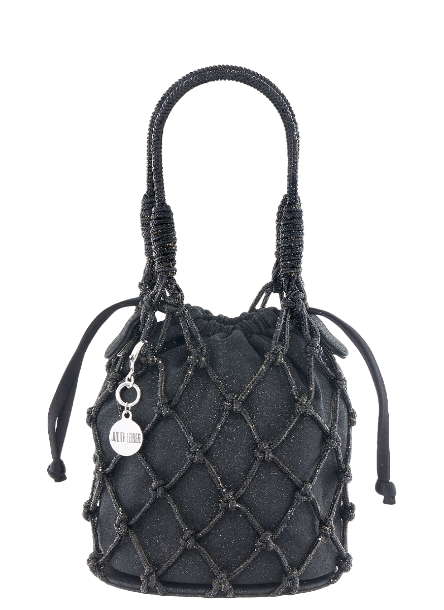 Sparkle Net Pouch in Jet