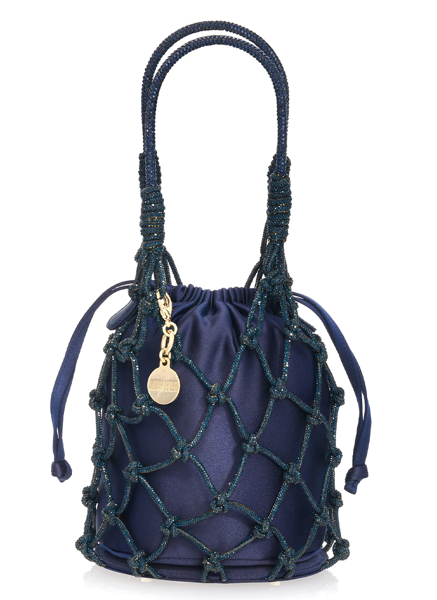 Sparkle Net Pouch in Navy