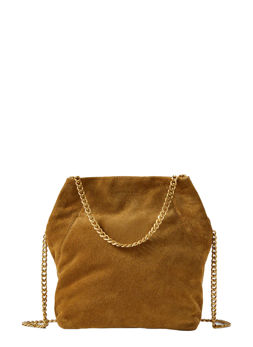 Small Suede Slouch Shoulder Bag