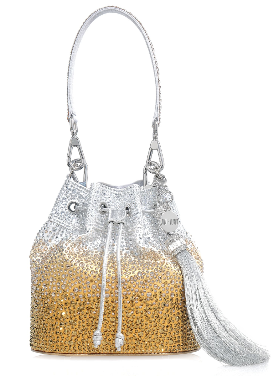 Piper Bucket Bag in Caviar Gradient Golden