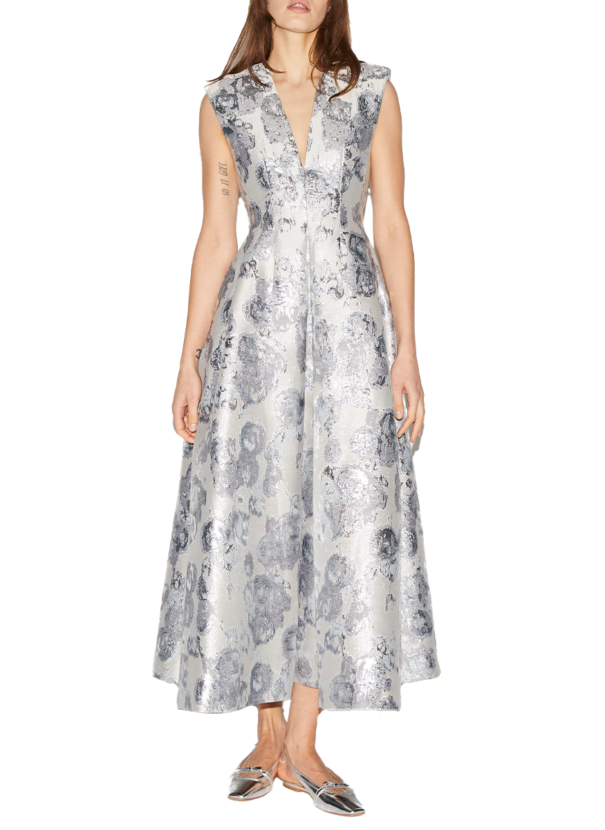 Kyle V-Neck Floral Midi Dress