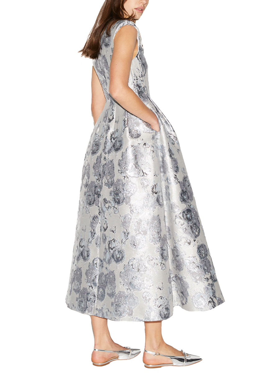 Kyle V-Neck Floral Midi Dress