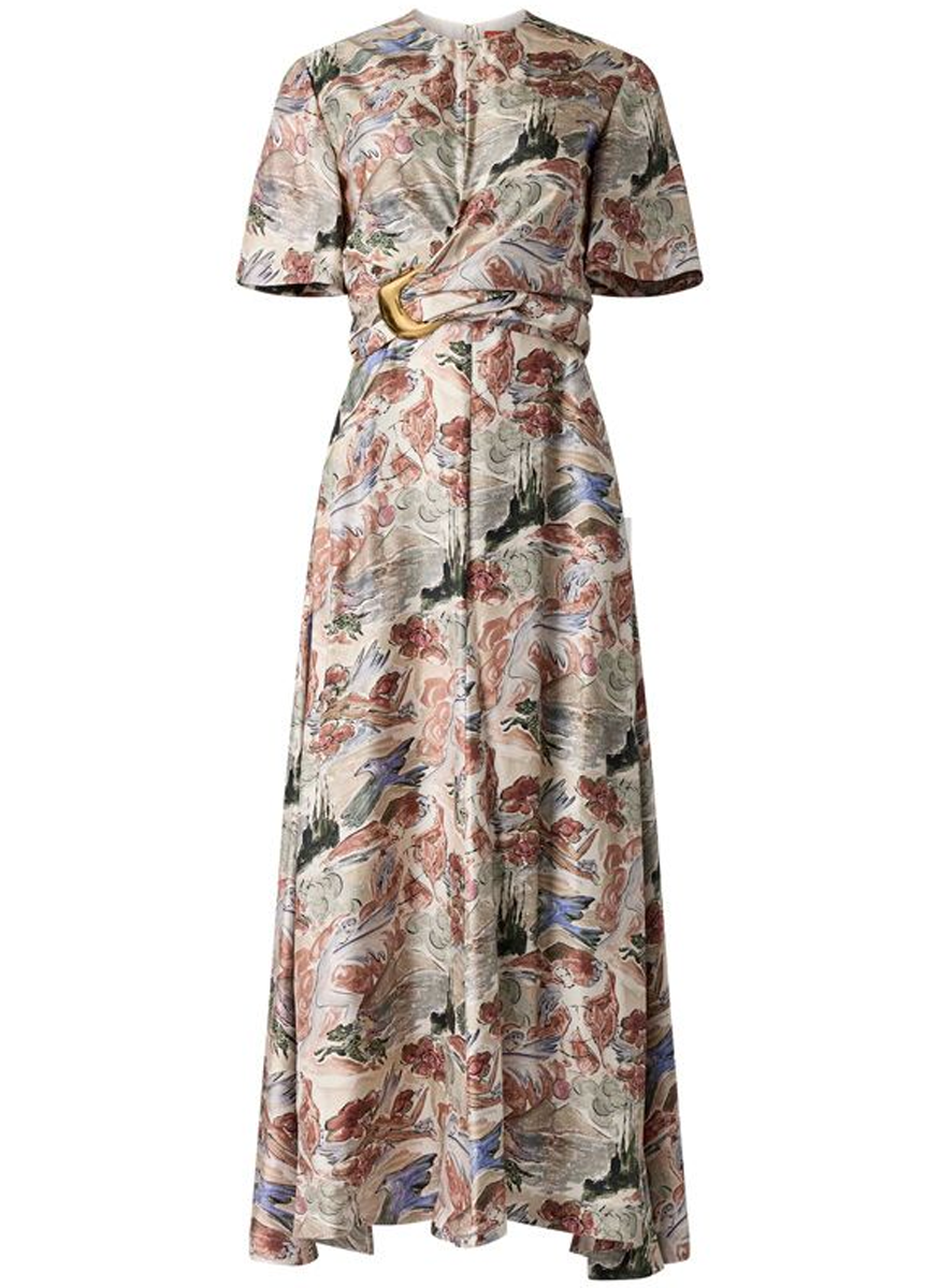 Honey Silk Mythical Print Dress