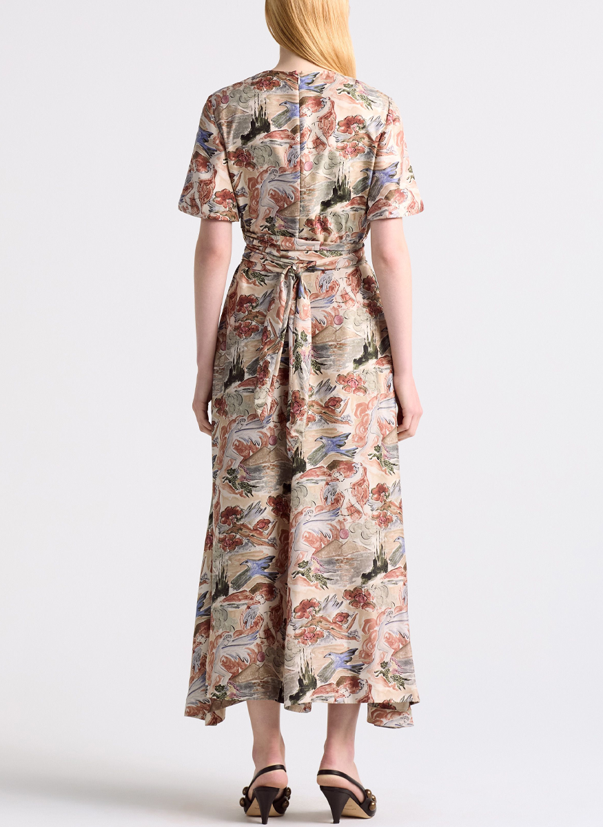 Honey Silk Mythical Print Dress - Altuzarra