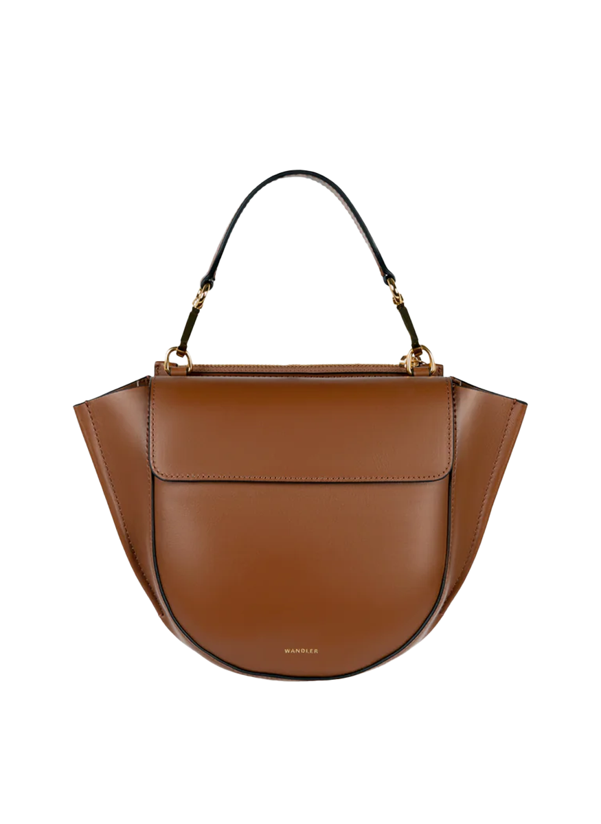 Hortensia Mini Top Handle Bag in Saddle Leather