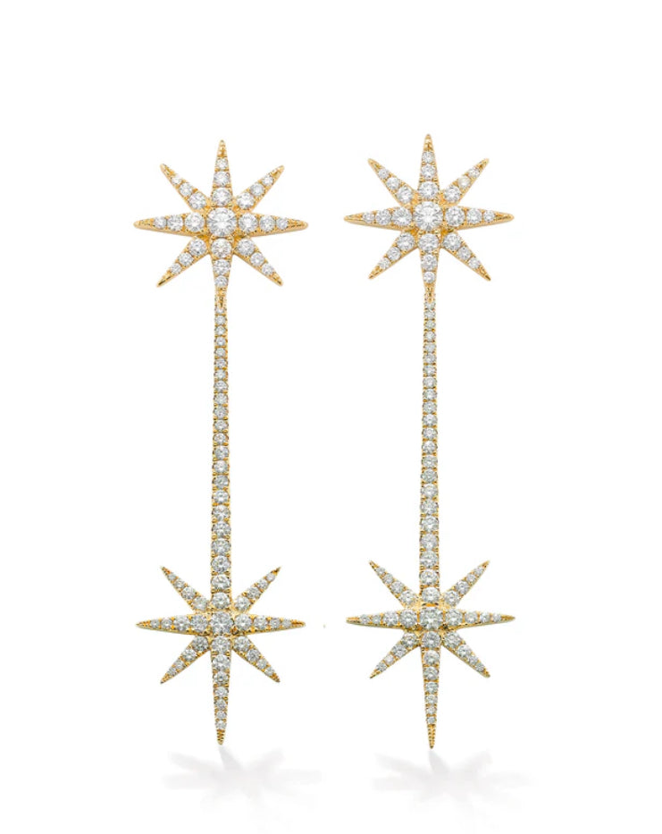 Tsar Star Drop Earrings