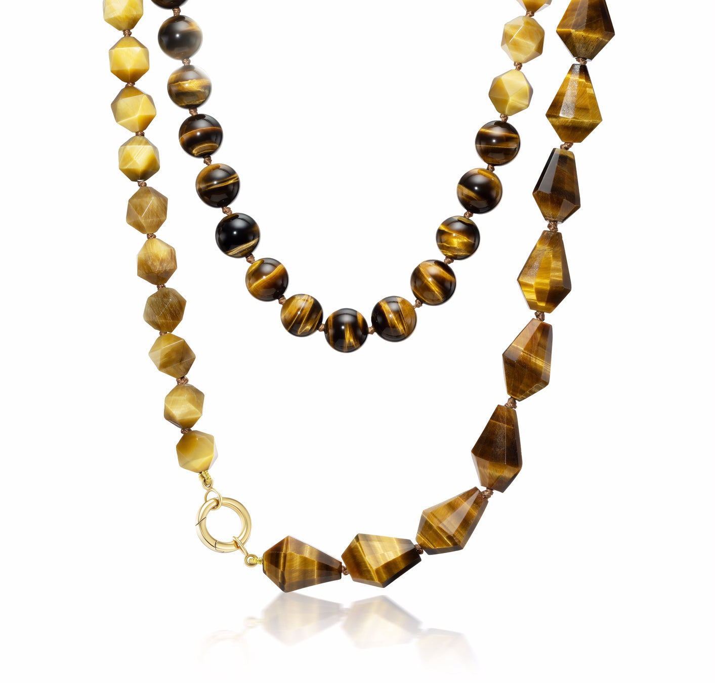 Brown and Gold Tiger's-Eye Necklace