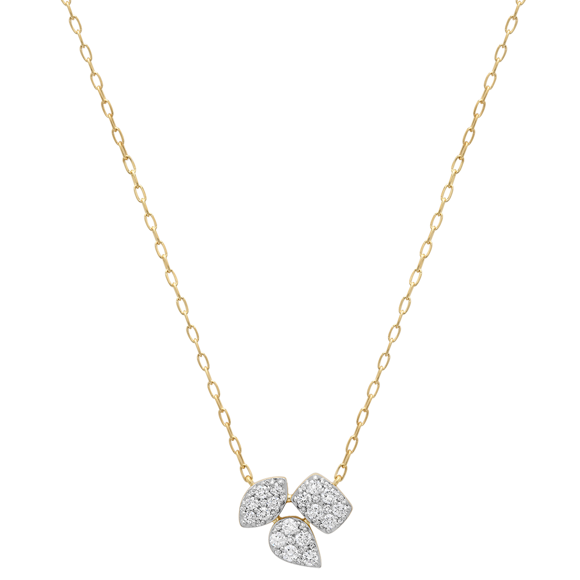 Reverie Marquise, Pear and Cushion Necklace