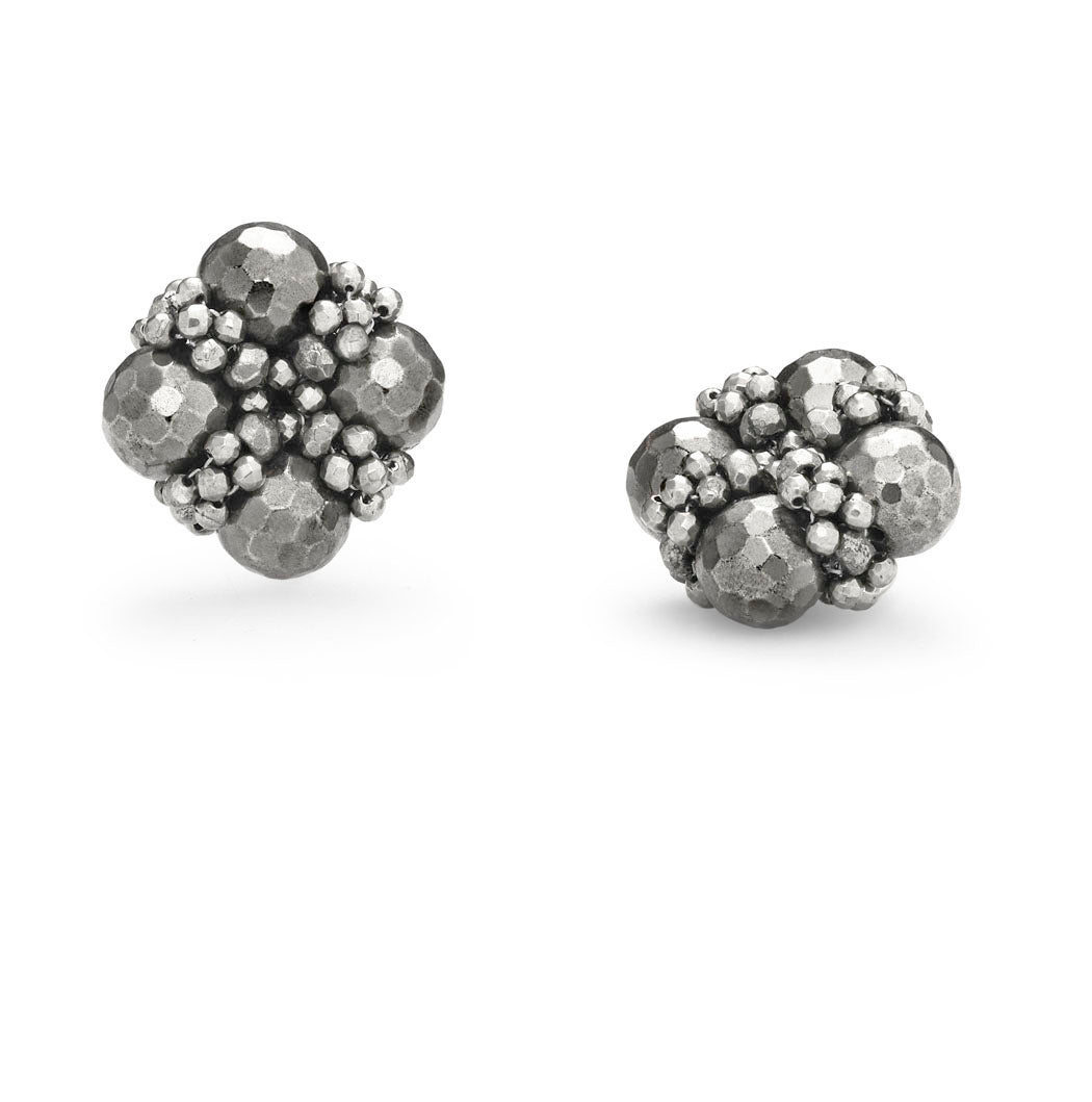 Four Winds Earclips, Pyrite