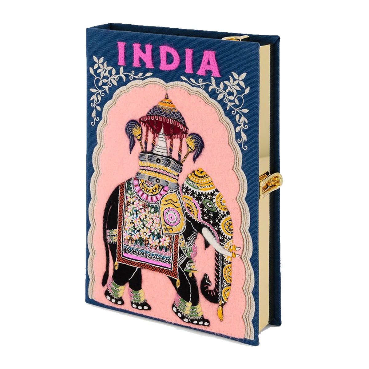 India Book Clutch with Strap