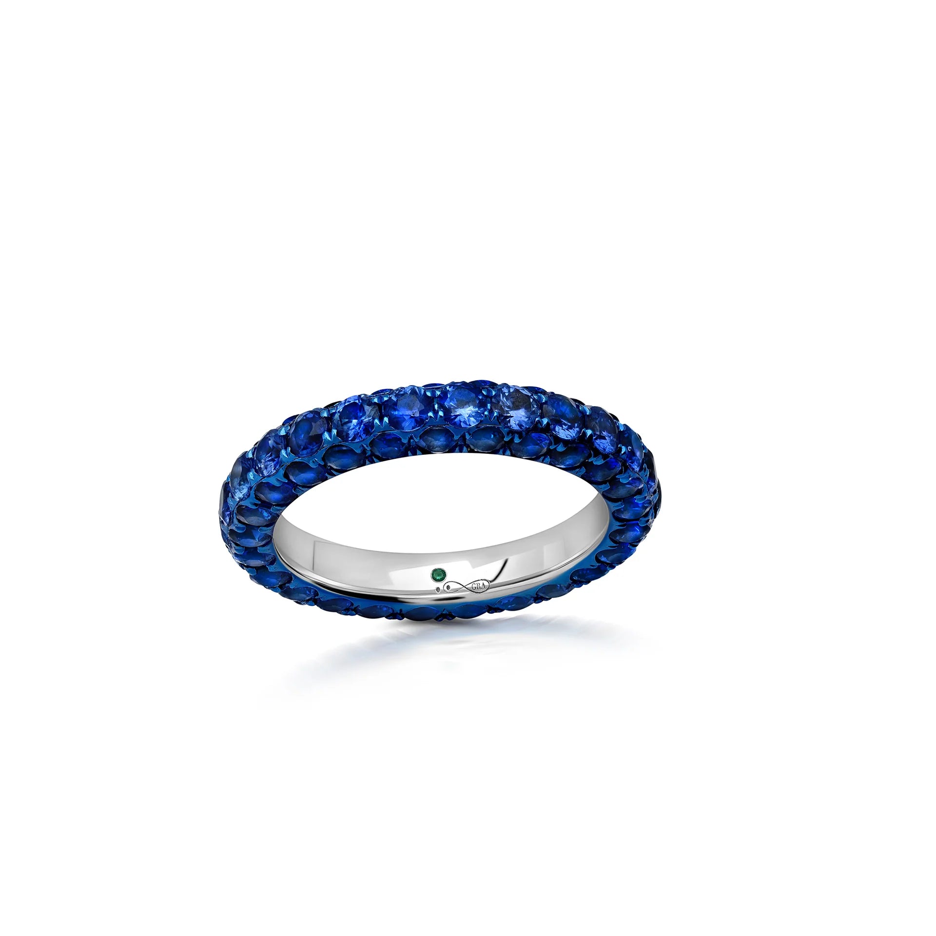 3-Sided Band, Blue Sapphire