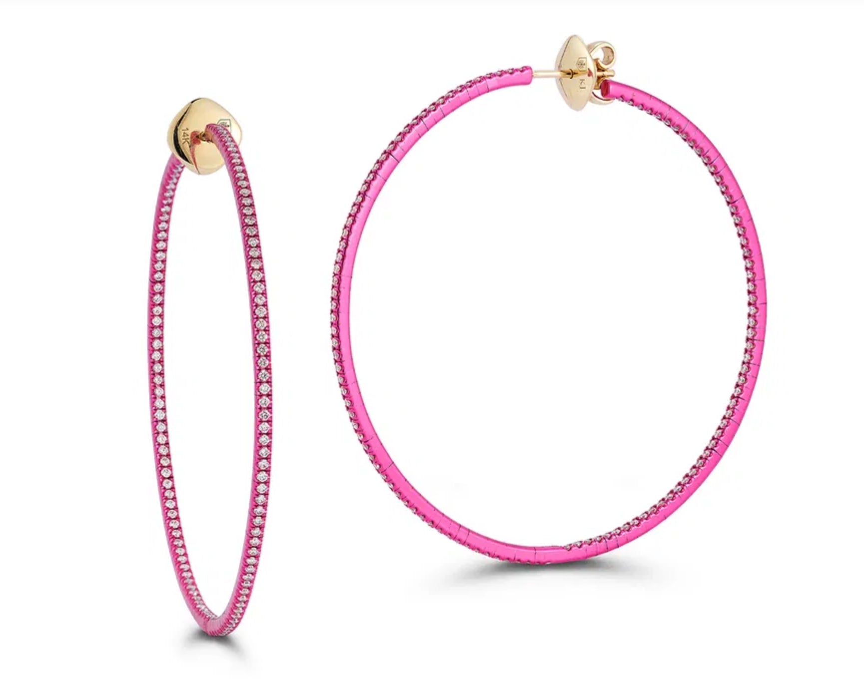 Mega Hoops, Hot Pink
