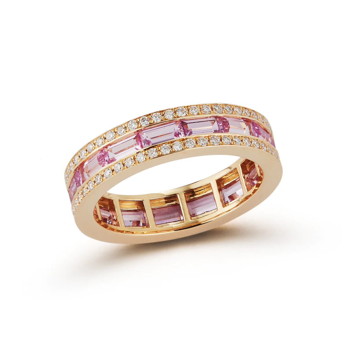 Origami Ring, Pink Sapphire