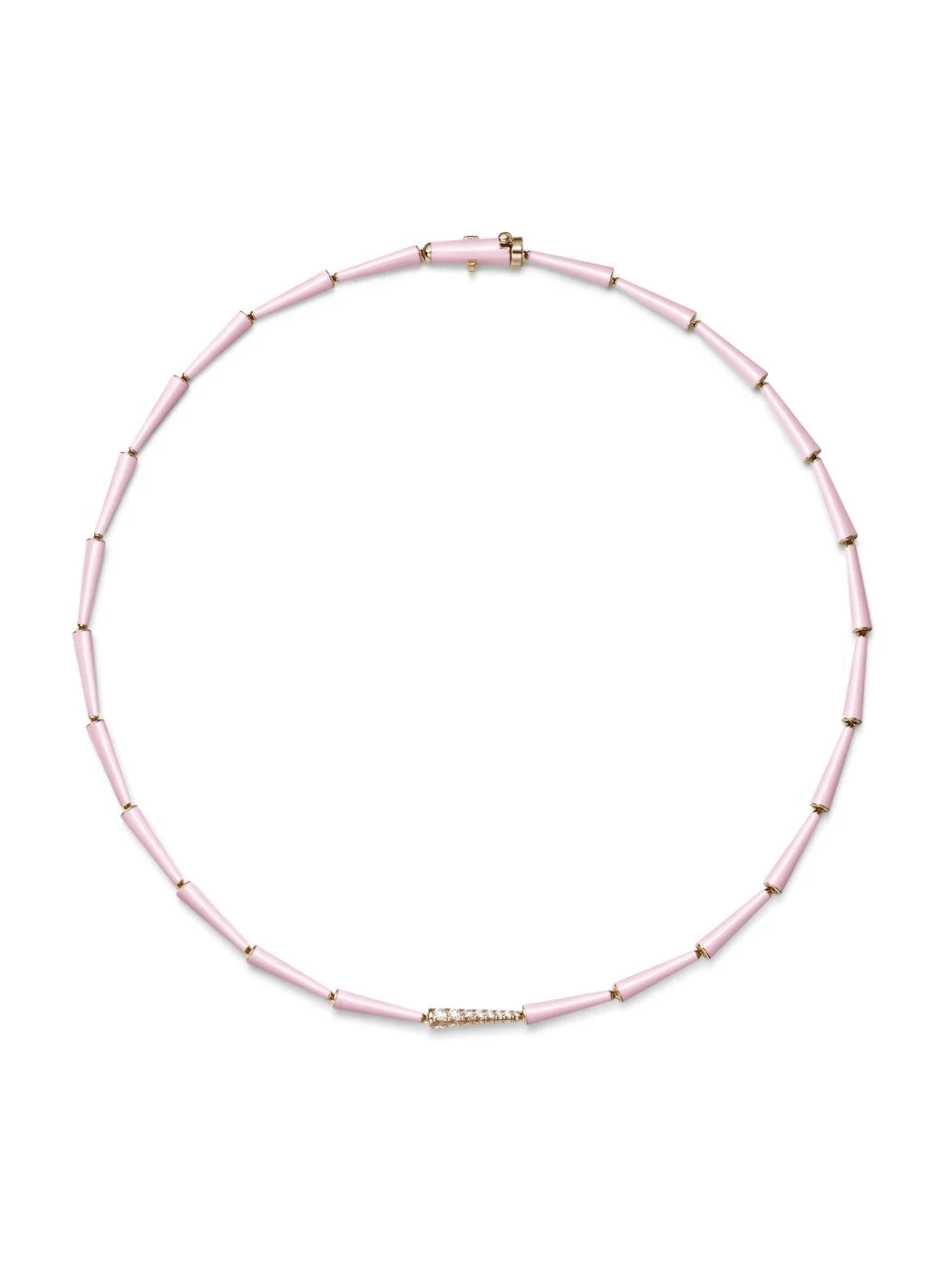 Lola Linked Necklace, Light Pink