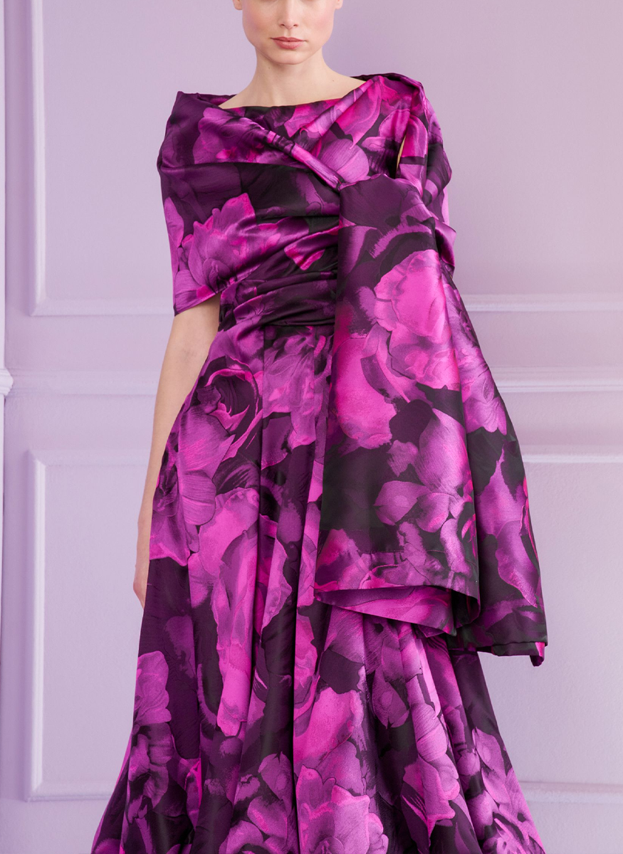 Rose Jacquard Stole