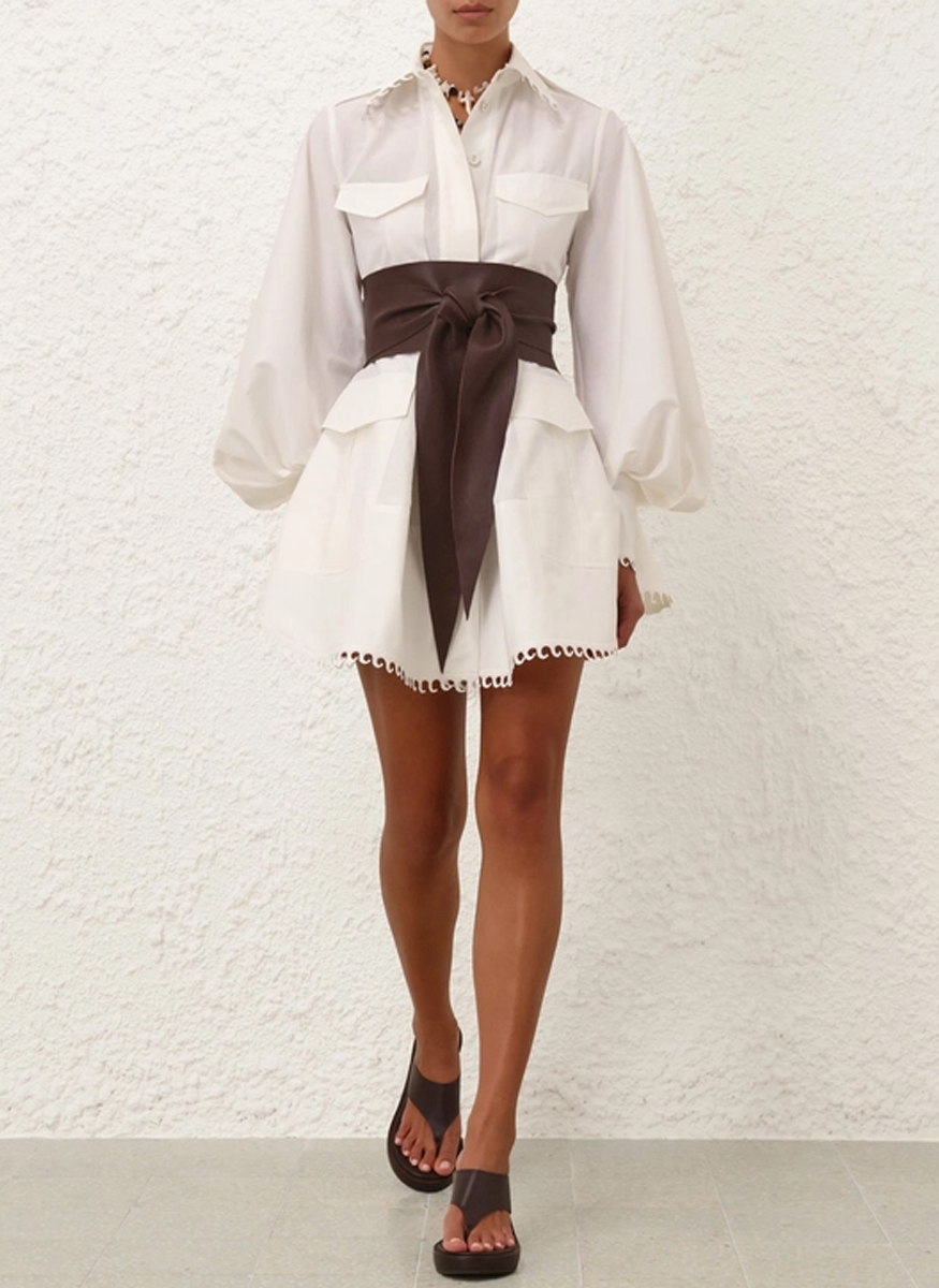 Illuminate Utility Mini Dress - Zimmermann