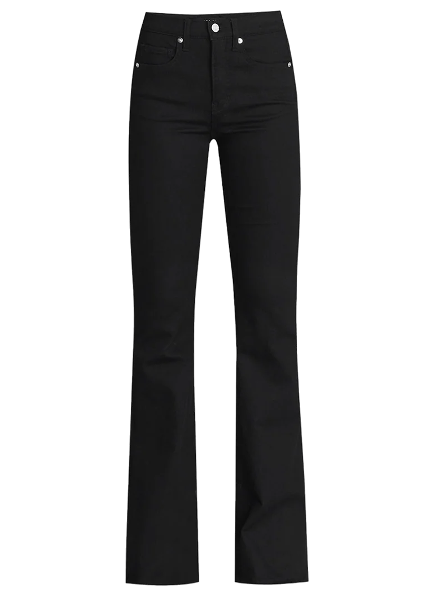 Beverly High Rise Skinny Flare in Onyx