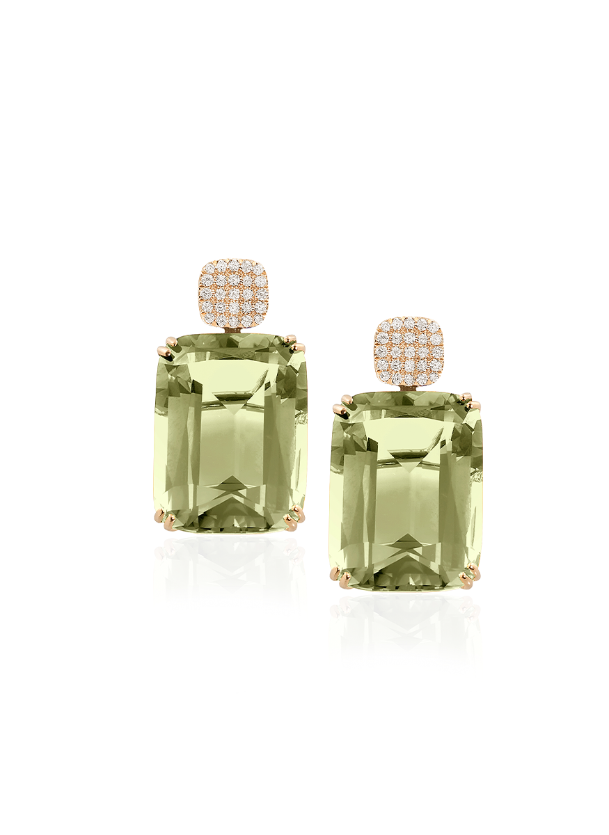 Gossip Prasiolite Earrings