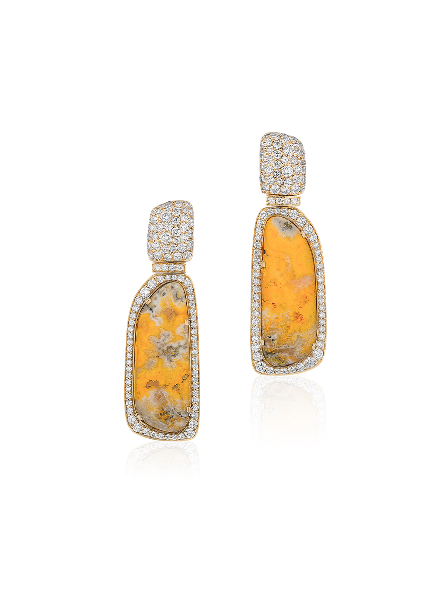 G-One Bumblebee Jasper Earrings