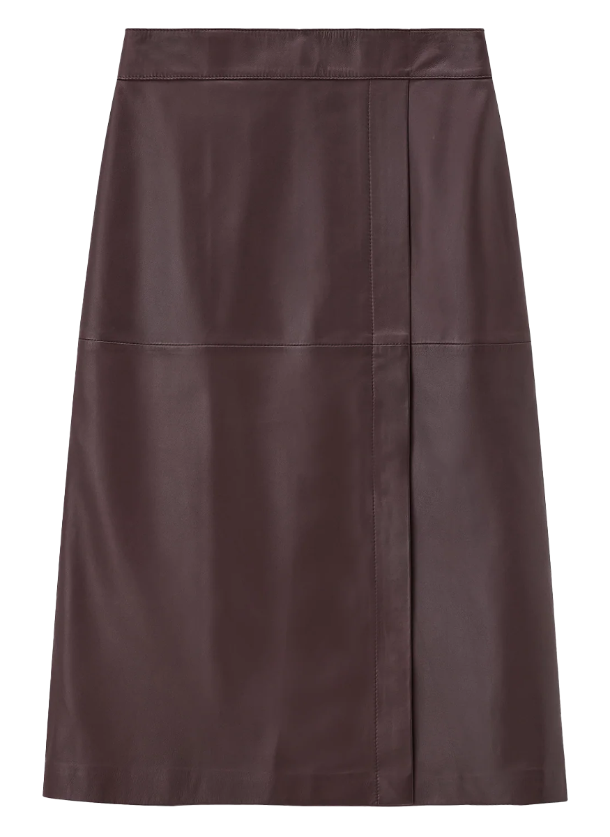 Sèvres Nappa Leather Skirt