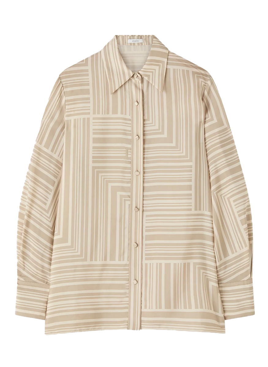 Atlan Printed Silk Blouse