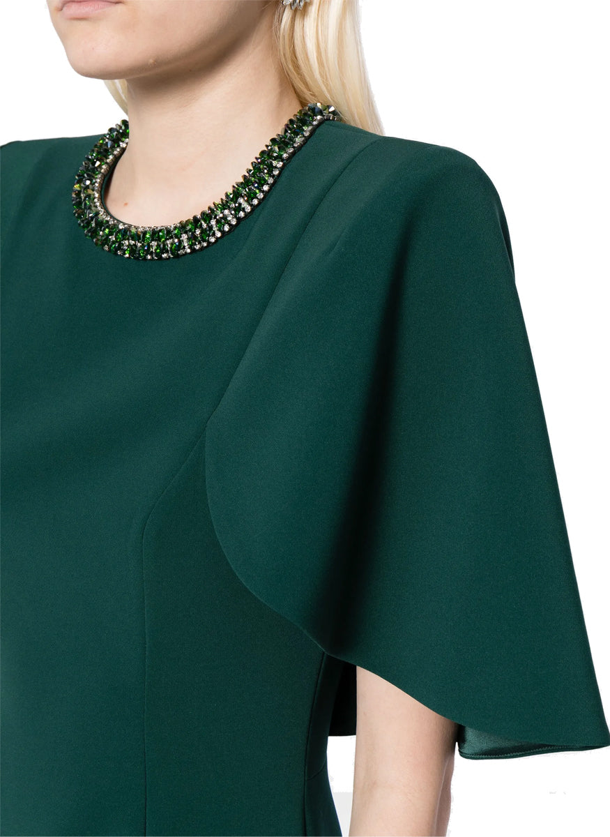 Flirtini Crystal Collar Cocktail Dress - Jenny Packham