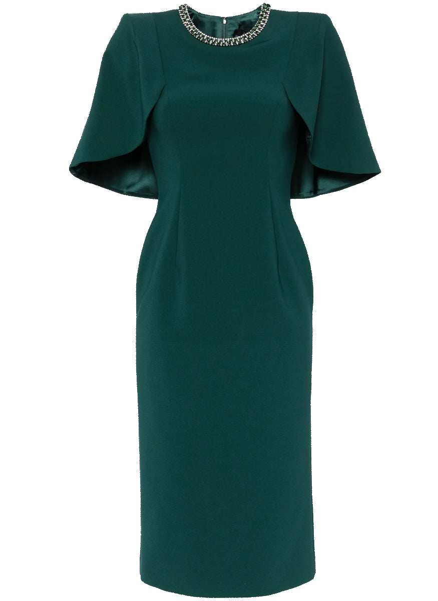 Flirtini Crystal Collar Cocktail Dress