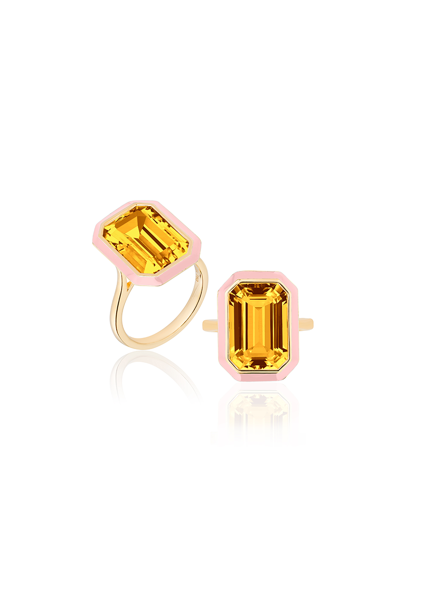 Manhattan Citrine Ring