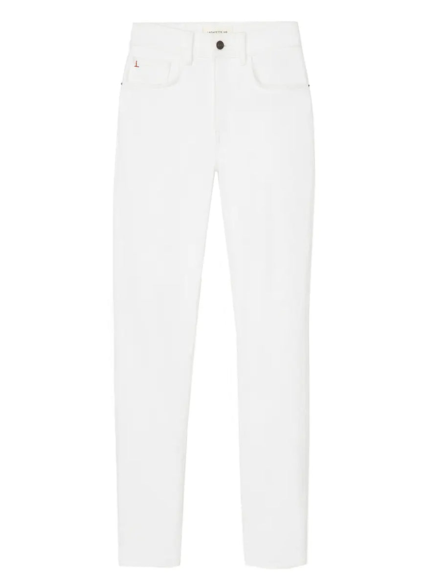 Reeve High Rise Straight Ankle Jean in Washed Plaster