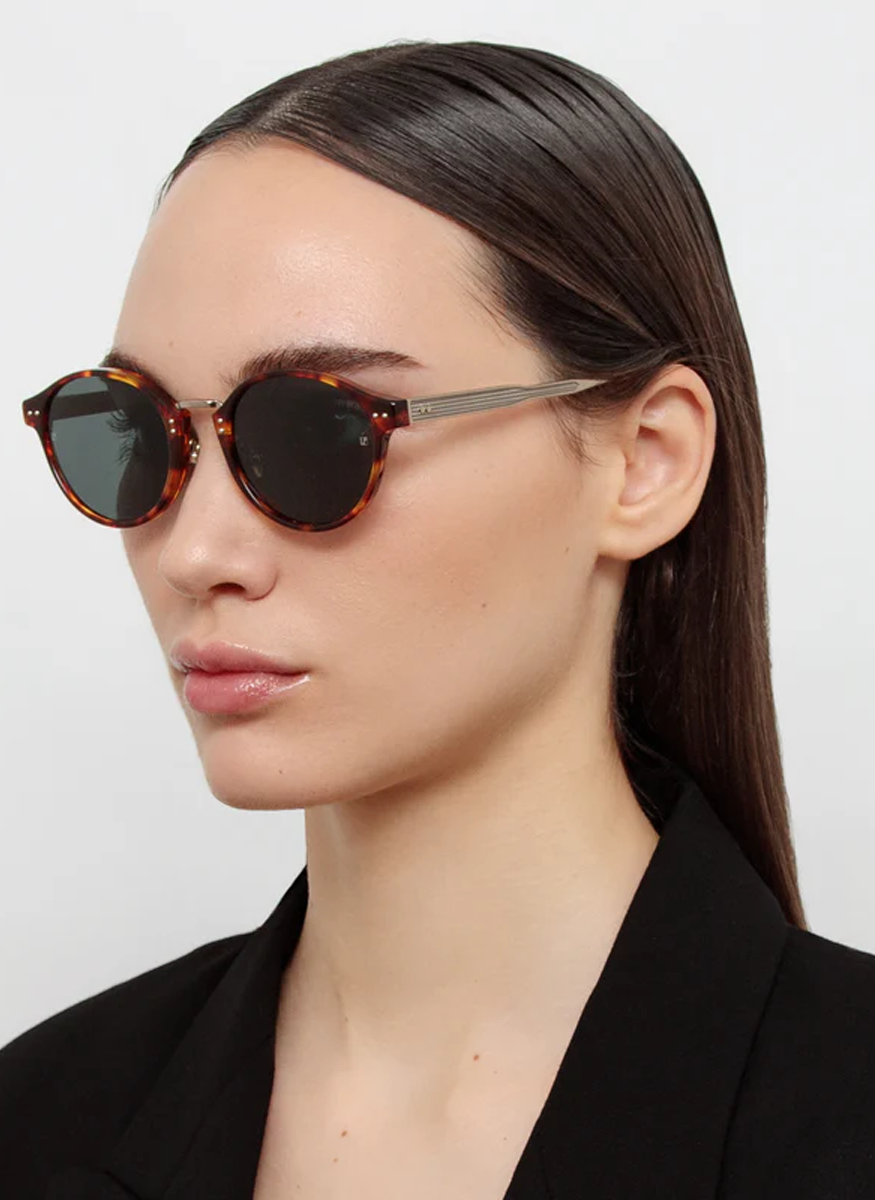 Marco Oval Sunglasses in Dark Tortoiseshell