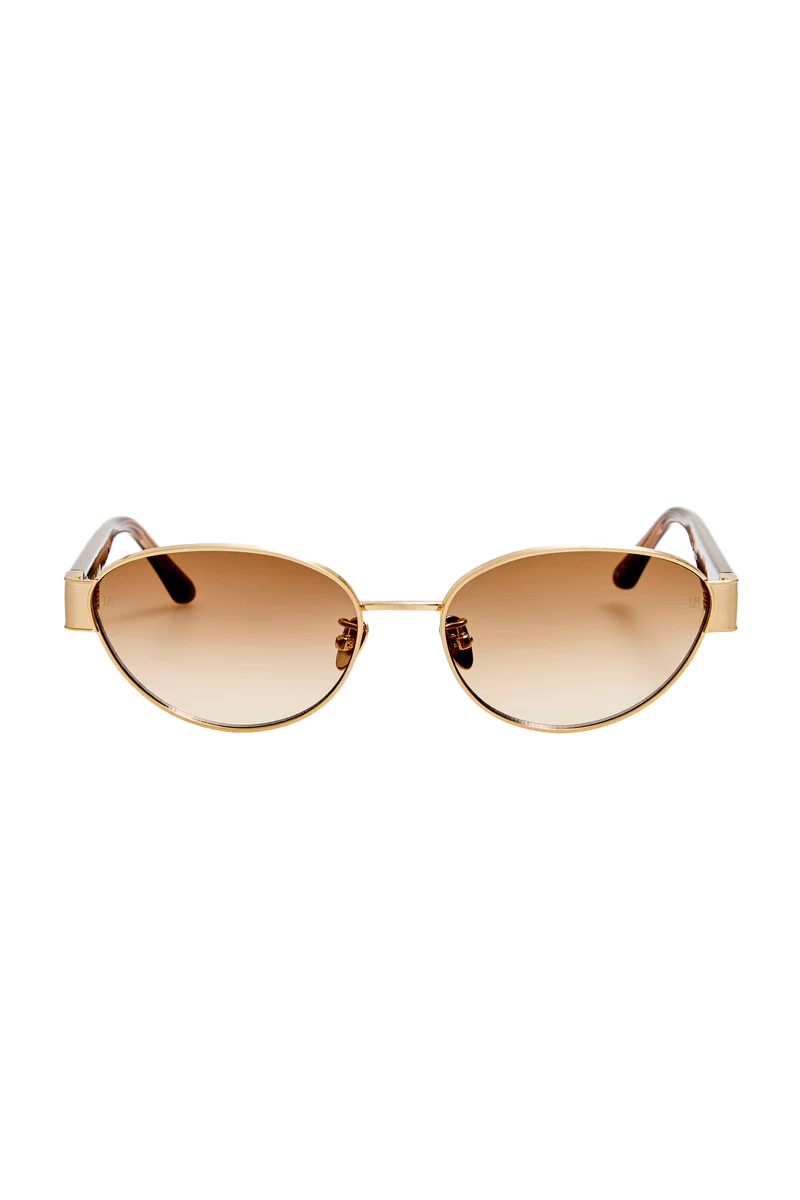 Sheri Sunglasses in Matt Champagne and Mocha