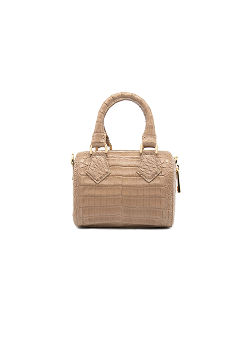 Small Lily Top Handle in Crocodile