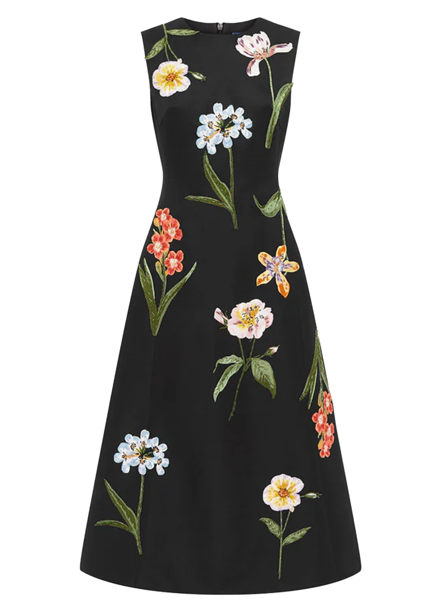 Cleo Embroidered Midi Dress
