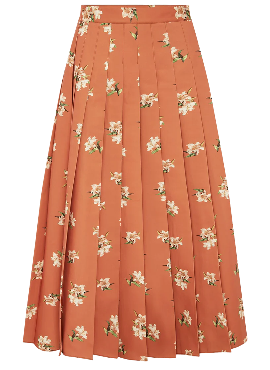 June Pleated Maxi Skirt