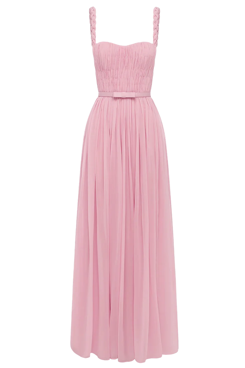 Angelina Ruffled Floor Length Maxi Dress