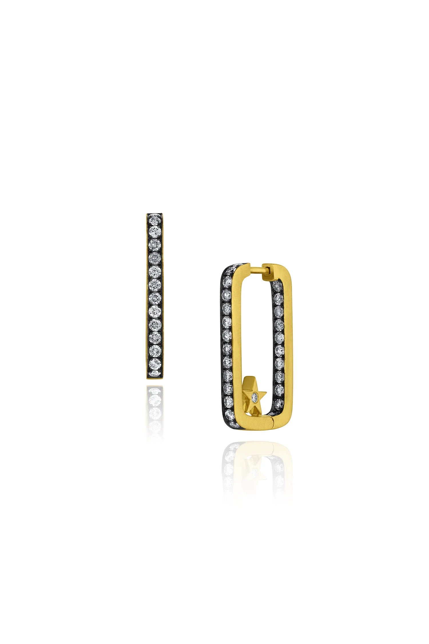 Long Rectangular Hoops With Stars
