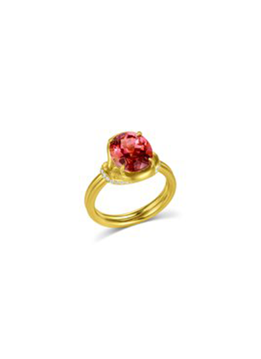 Lasso Ring, Pink Tourmaline