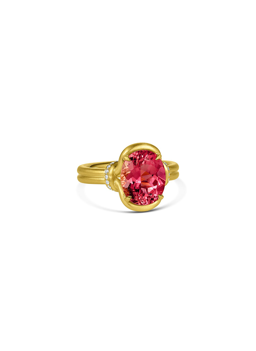 Lasso Ring, Pink Tourmaline